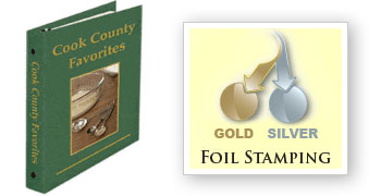 cover foil, foil stamping, cookbook publishing