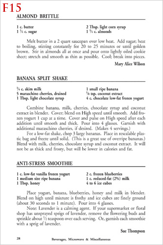 recipe formats