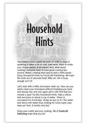 helpful cooking hints fundcraft publishing fundraising sayings